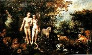 Hans Rottenhammer adam och eva i paradiset Germany oil painting artist